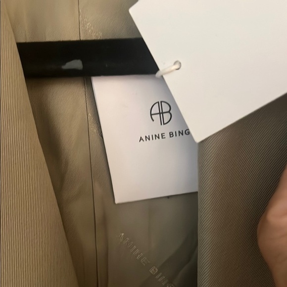 Anine Bing Quinn Blazer Green Khaki - Picture 8 of 9